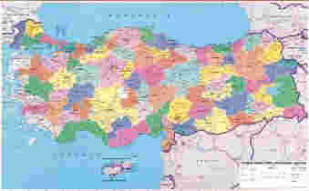 harita Türkiye fiziki-Türkiye siyasi-Türkiye bölgeler-ve Türkiye coğrafya haritaları çıtalı selofan kaplı