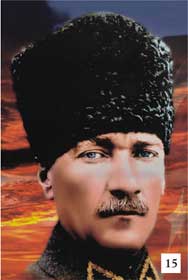 Mustafa Kemal Atatürk kalpaklı resim