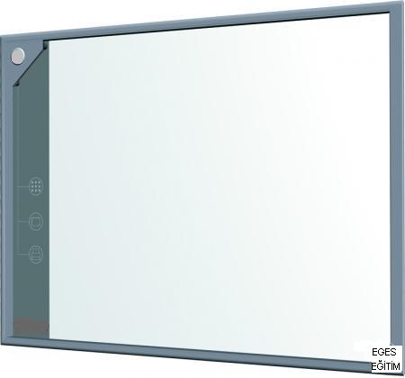 akıllı yazı tahtası interaktif tahta çelik seramik beyaz mat yüzeyli akıllı tahta eBeam Aparatı yazı tahtası na monteli olarak sevk edilmektedir